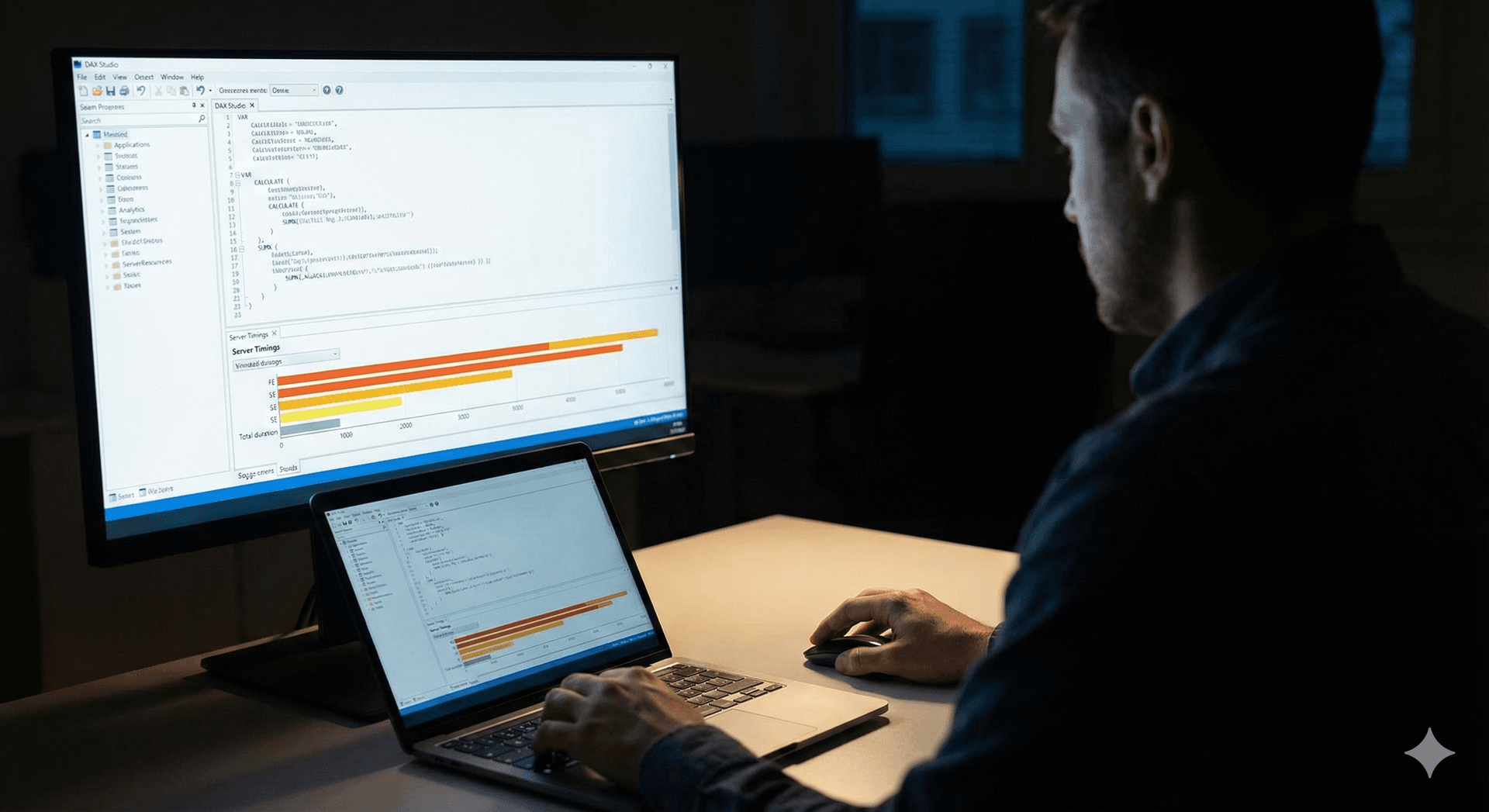 Profesional autónomo especializado en DAX optimizando informes Power BI desde su oficina en Valencia. Paneles con fórmulas limpias y rendimiento mejorado.